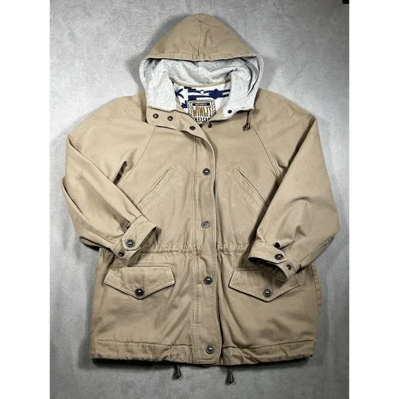 VTG Authentic Winlit 1969 Hooded Jacket Women S Removable Aztec Liner Zip/Snap - Picture 2 of 16